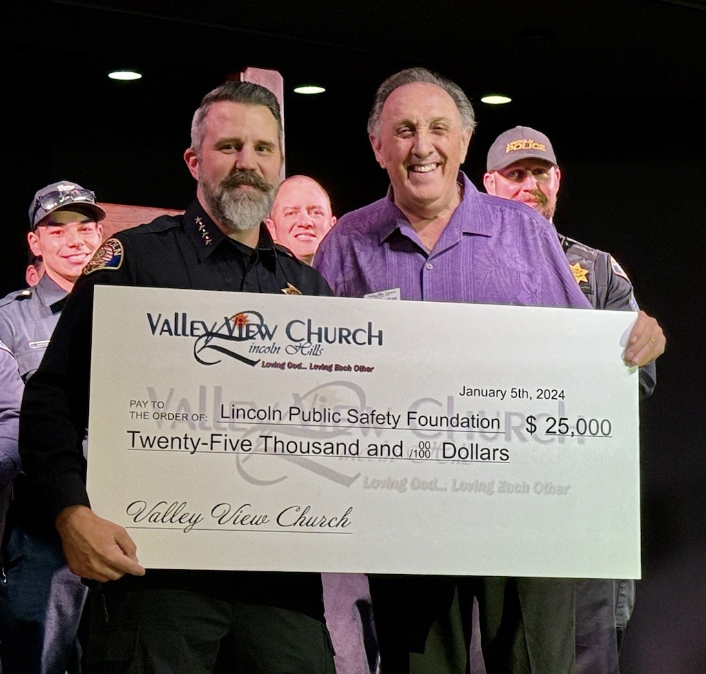 Valley View Church Makes Large Donation